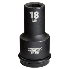 Draper Hi-TORQ® Deep Impact Socket, 3/4" Sq. Dr., 18mm  05050