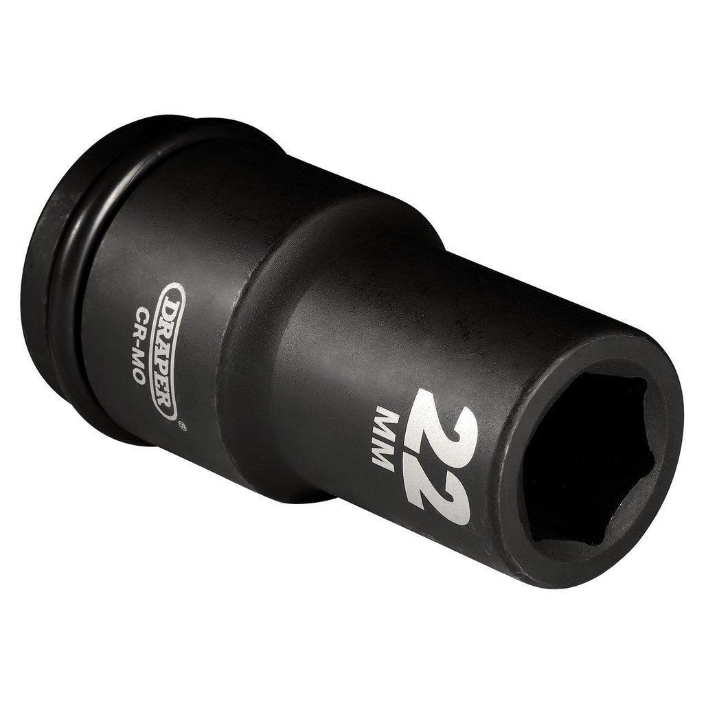 Draper Hi-TORQ® Deep Impact Socket, 3/4" Sq. Dr., 22mm  05054