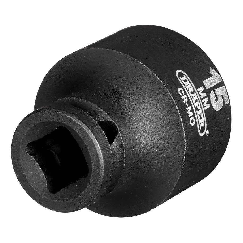 Draper HI-TORQ® 6 Point Impact Socket, 1/4" Sq. Dr., 15mm  05062