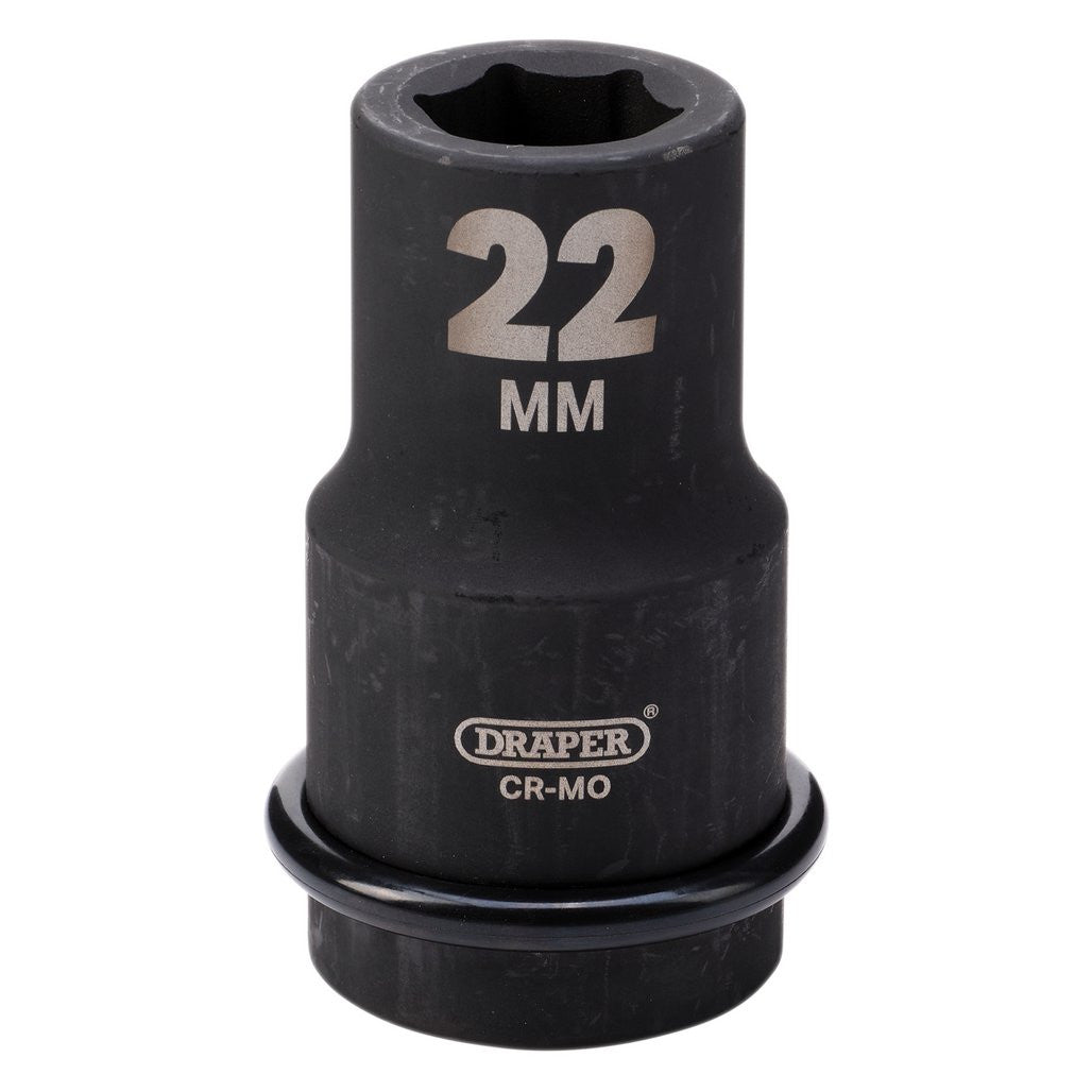 Draper HI-TORQ® 6 Point Deep Impact Socket, 1" Sq. Dr., 22mm  05137