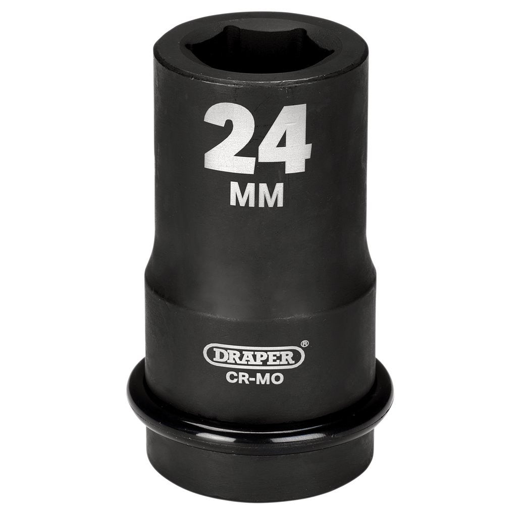 Draper HI-TORQ® 6 Point Deep Impact Socket, 1" Sq. Dr., 24mm  05139