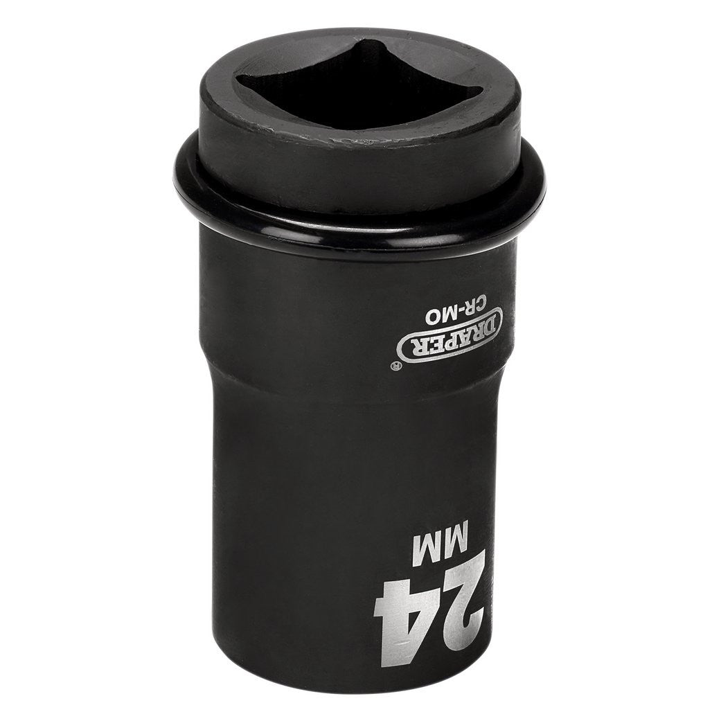 Draper HI-TORQ® 6 Point Deep Impact Socket, 1" Sq. Dr., 24mm  05139