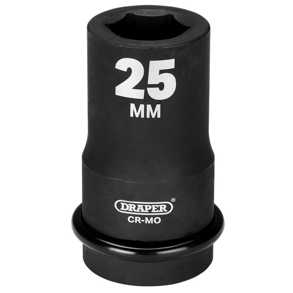 Draper HI-TORQ® 6 Point Deep Impact Socket, 1" Sq. Dr., 25mm  05140