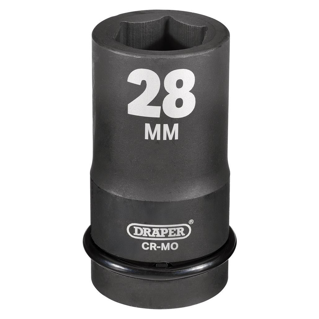 Draper HI-TORQ® 6 Point Deep Impact Socket, 1" Sq. Dr., 28mm  05143