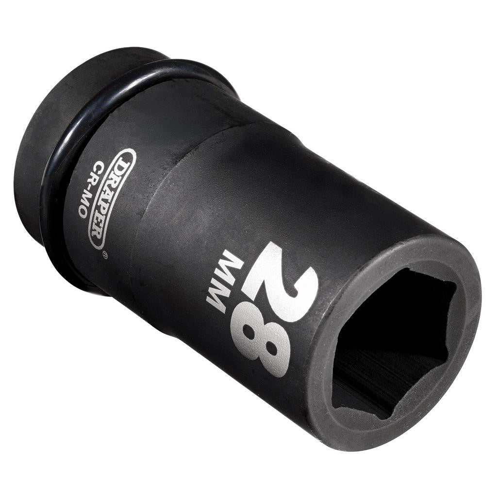 Draper HI-TORQ® 6 Point Deep Impact Socket, 1" Sq. Dr., 28mm  05143