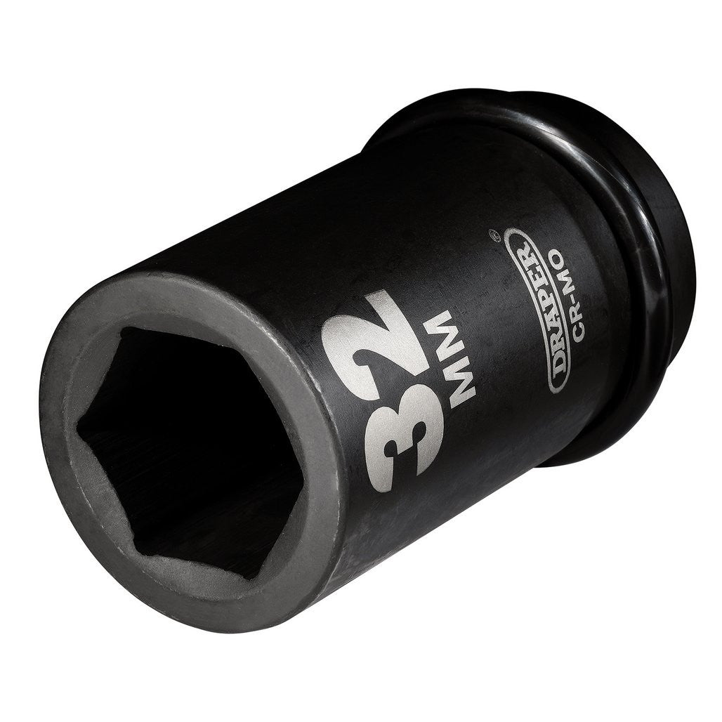 Draper Hi-TORQ® Deep Impact Socket, 1" Sq. Dr., 32mm  05146