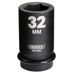 Draper Hi-TORQ® Deep Impact Socket, 1" Sq. Dr., 32mm  05146