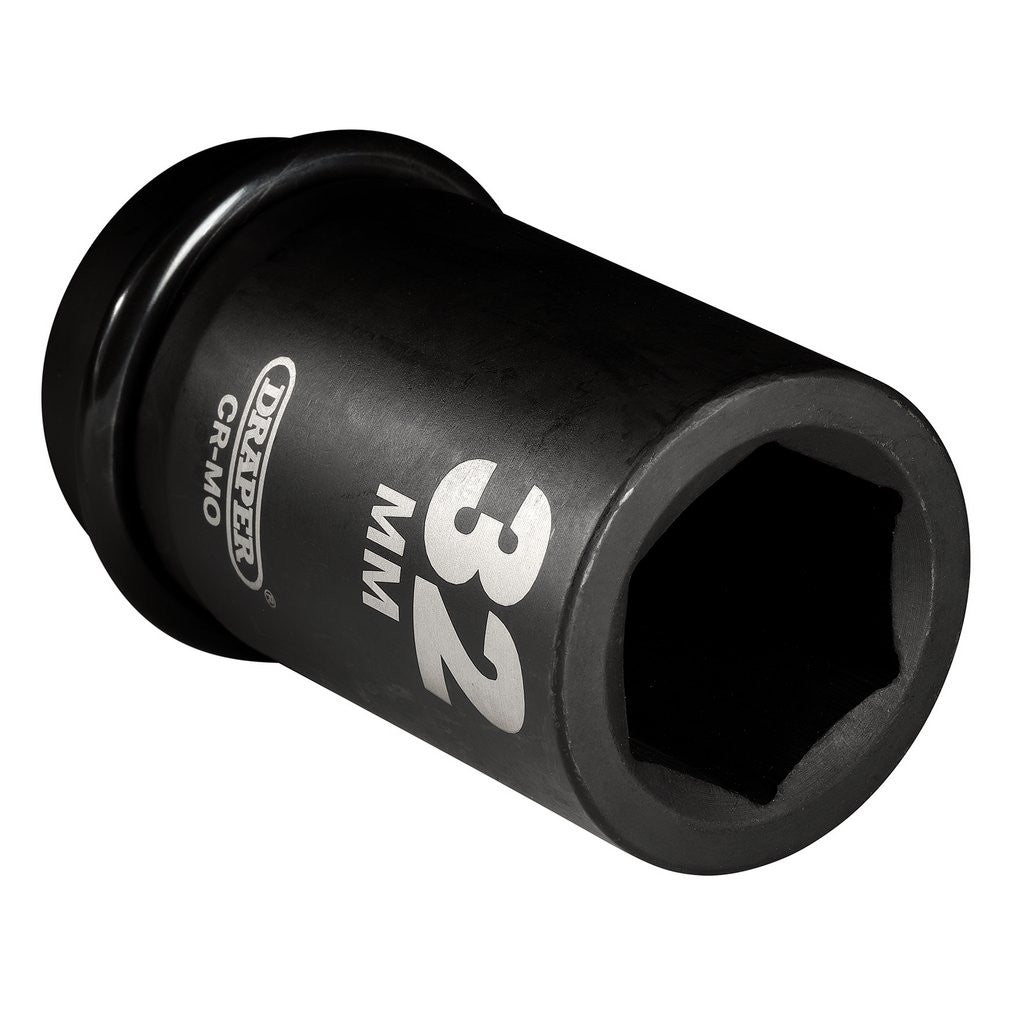 Draper Hi-TORQ® Deep Impact Socket, 1" Sq. Dr., 32mm  05146
