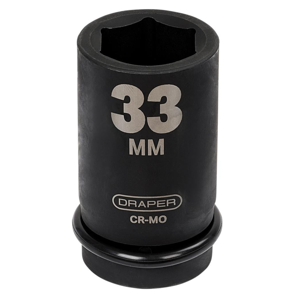 Draper Hi-TORQ® Deep Impact Socket, 1" Sq. Dr., 33mm  05147