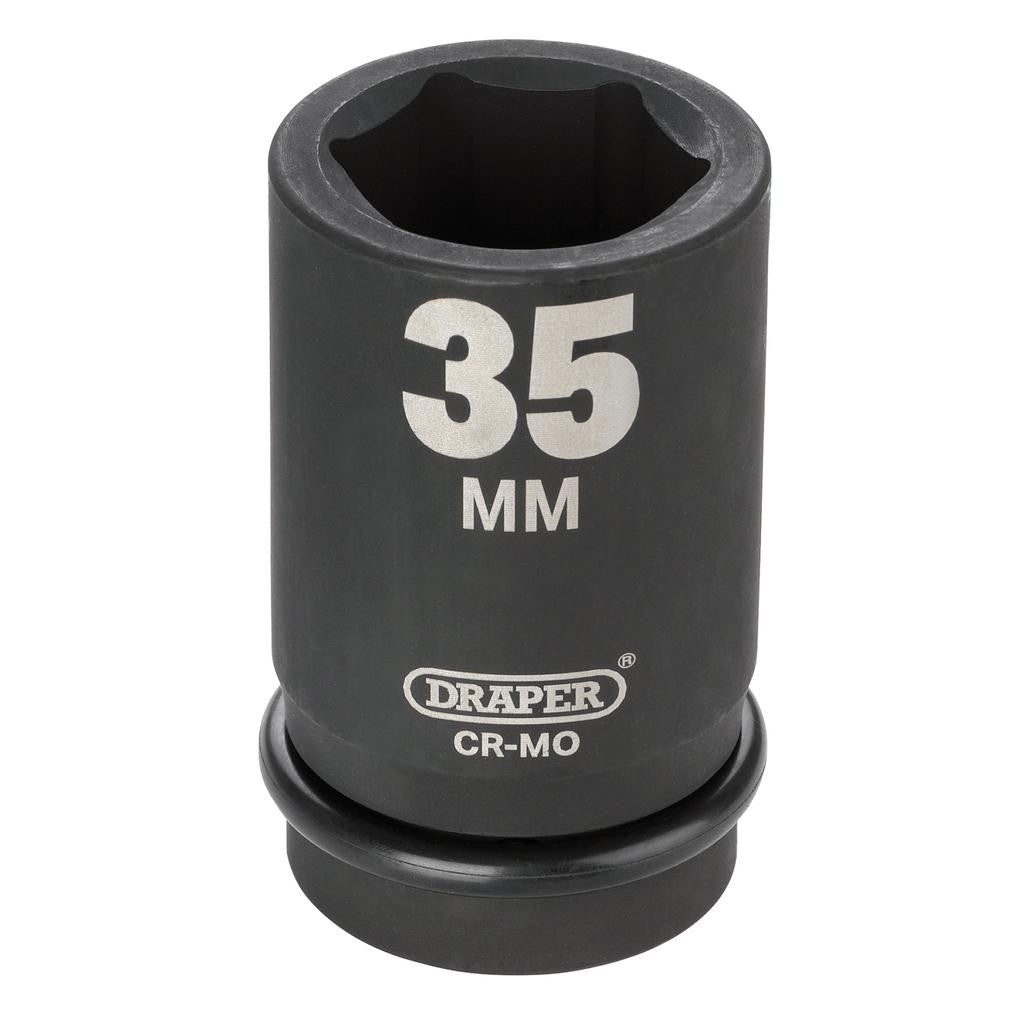 Draper HI-TORQ® 6 Point Deep Impact Socket, 1" Sq. Dr., 35mm  05149