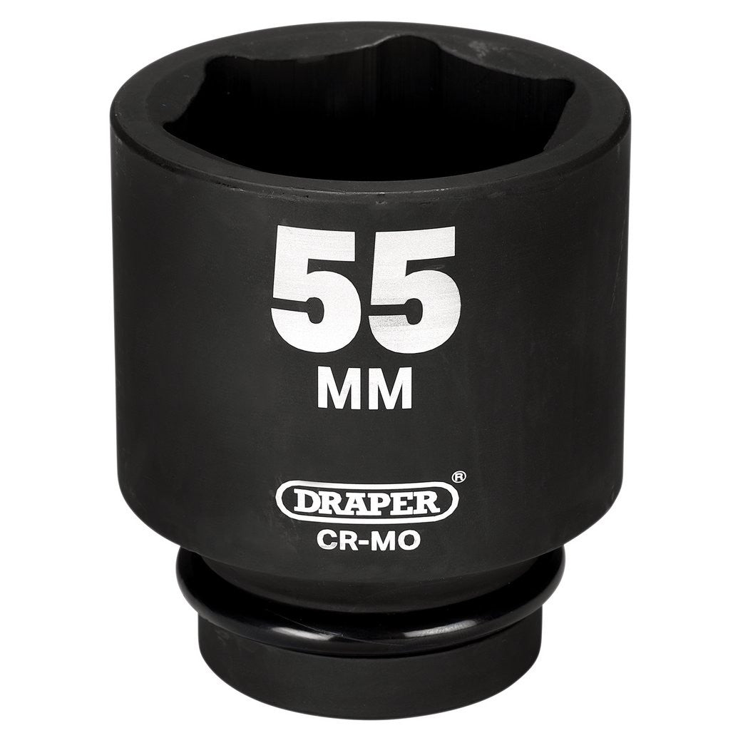 Draper HI-TORQ® 6 Point Deep Impact Socket, 1" Sq. Dr., 55mm  05156