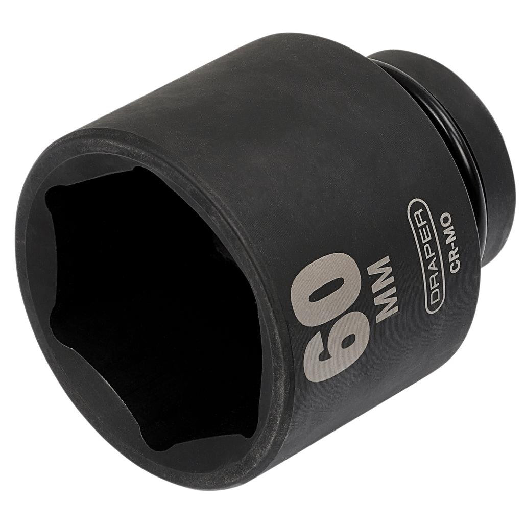Draper HI-TORQ® 6 Point Deep Impact Socket, 1" Sq. Dr., 60mm  05157