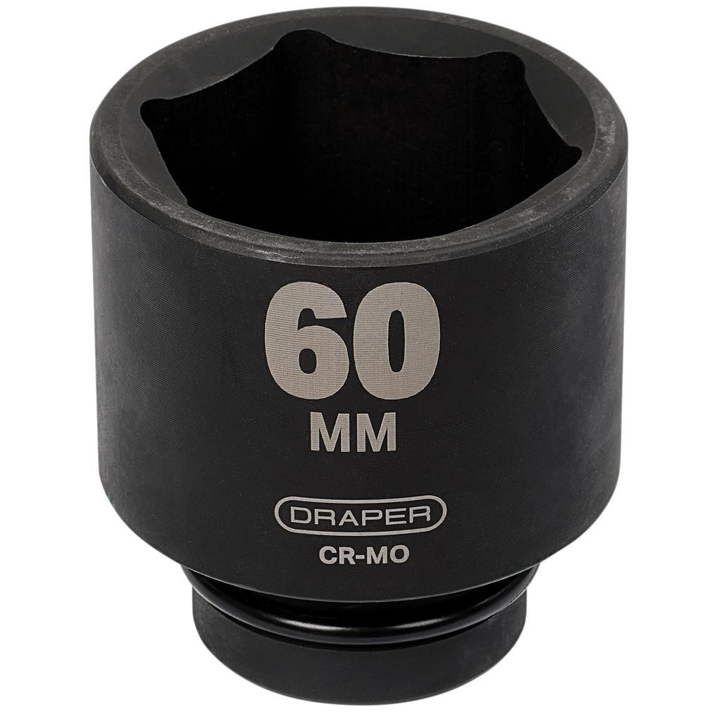 Draper HI-TORQ® 6 Point Deep Impact Socket, 1" Sq. Dr., 60mm  05157