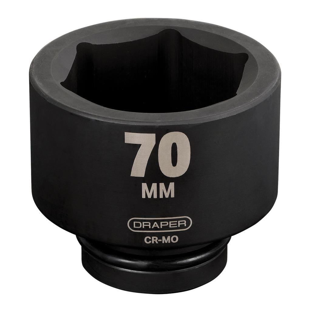 Draper HI-TORQ® 6 Point Deep Impact Socket, 1" Sq. Dr., 70mm  05159
