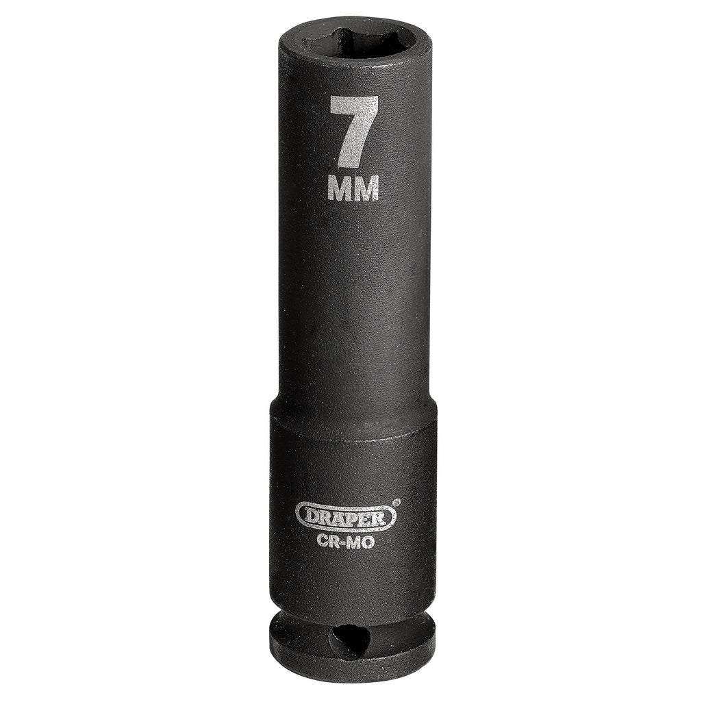Draper HI-TORQ® 6 Point Deep Impact Socket, 1/4" Sq. Dr., 7mm  05185