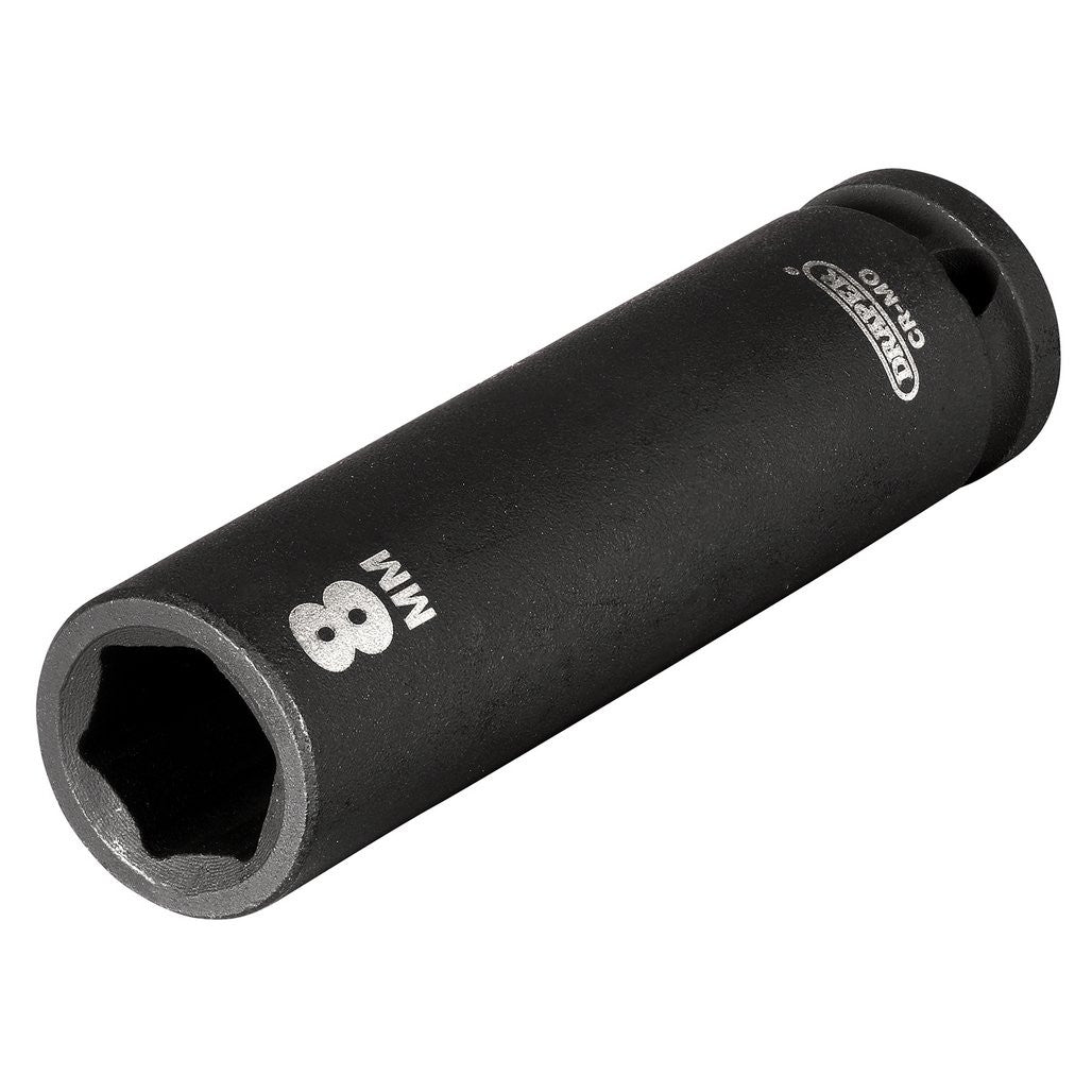 Draper HI-TORQ® 6 Point Deep Impact Socket, 1/4" Sq. Dr., 8mm  05186