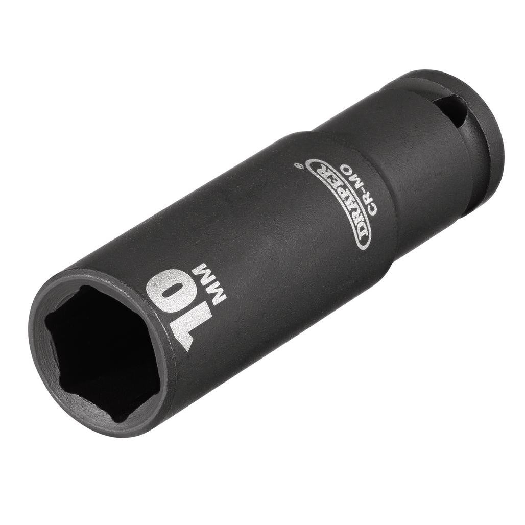 Draper HI-TORQ® 6 Point Deep Impact Socket, 1/4" Sq. Dr., 10mm  05188