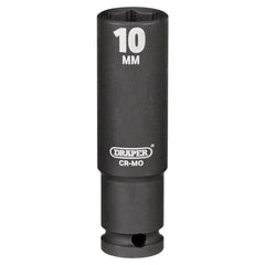 Draper HI-TORQ® 6 Point Deep Impact Socket, 1/4" Sq. Dr., 10mm  05188
