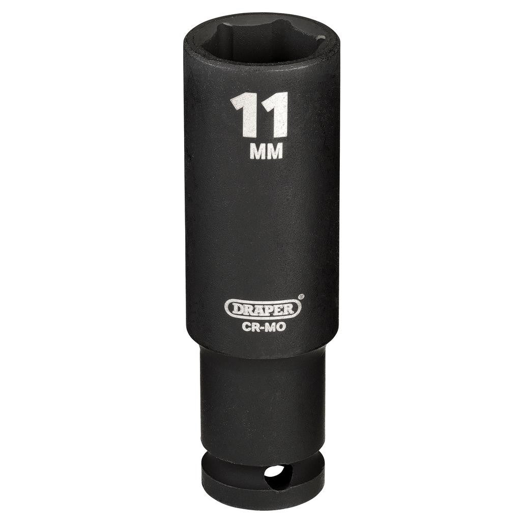 Draper HI-TORQ® 6 Point Deep Impact Socket, 1/4" Sq. Dr., 11mm  05189