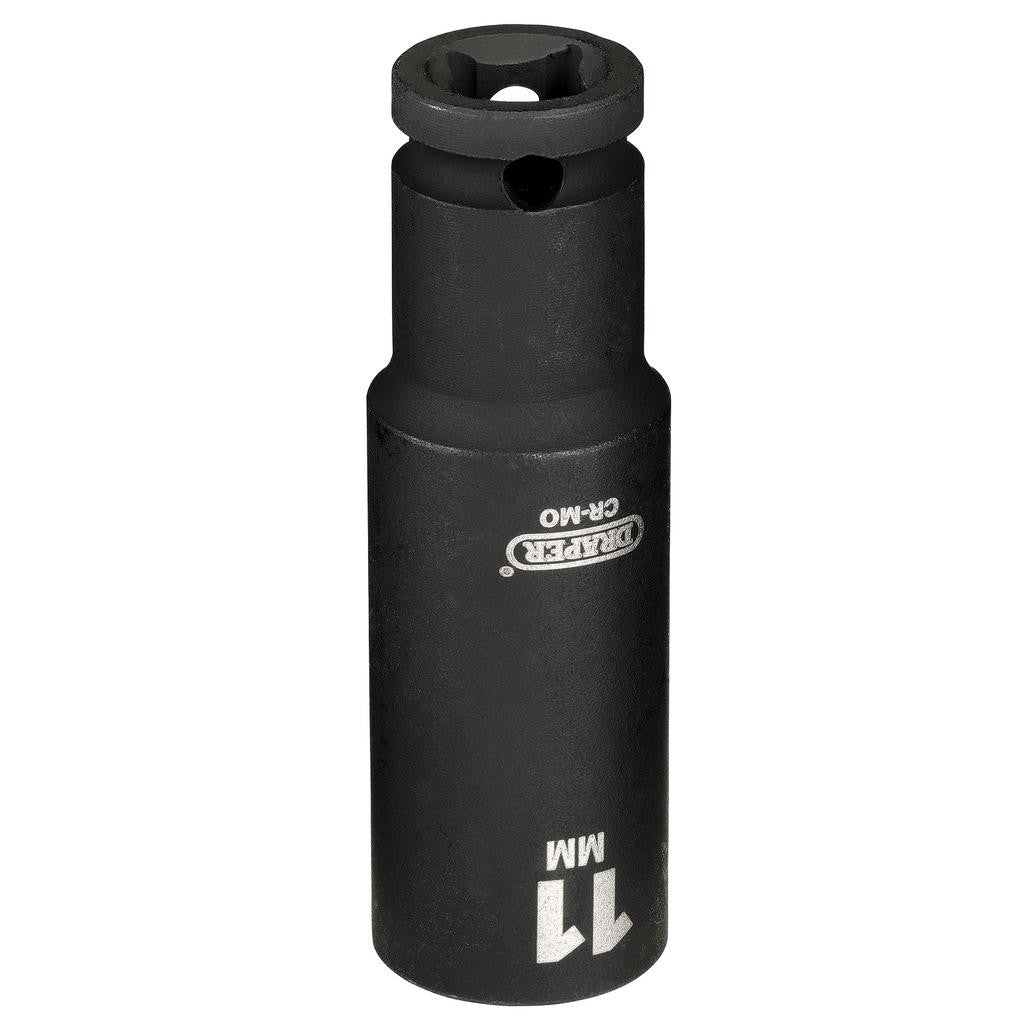 Draper HI-TORQ® 6 Point Deep Impact Socket, 1/4" Sq. Dr., 11mm  05189