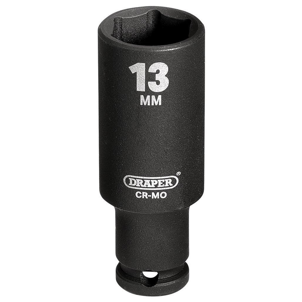 Draper HI-TORQ® 6 Point Deep Impact Socket, 1/4" Sq. Dr., 13mm  05191