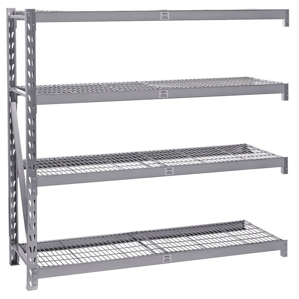 Draper Expert Heavy Duty Steel 4 Shelving Extension Unit, 1959 x 610 x 1830mm  05229