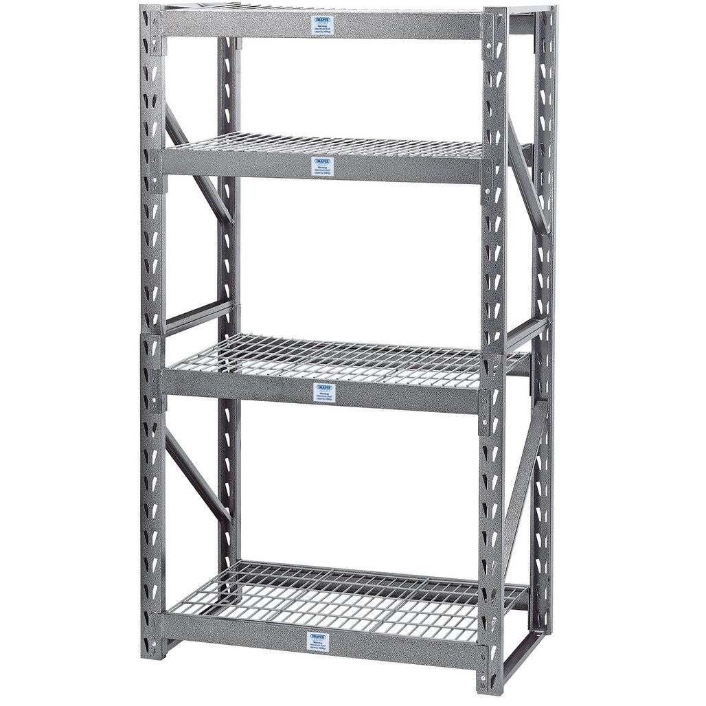 Draper Expert Heavy Duty Steel 4 Shelving Unit, 1040 x 610 x 1830mm  05230