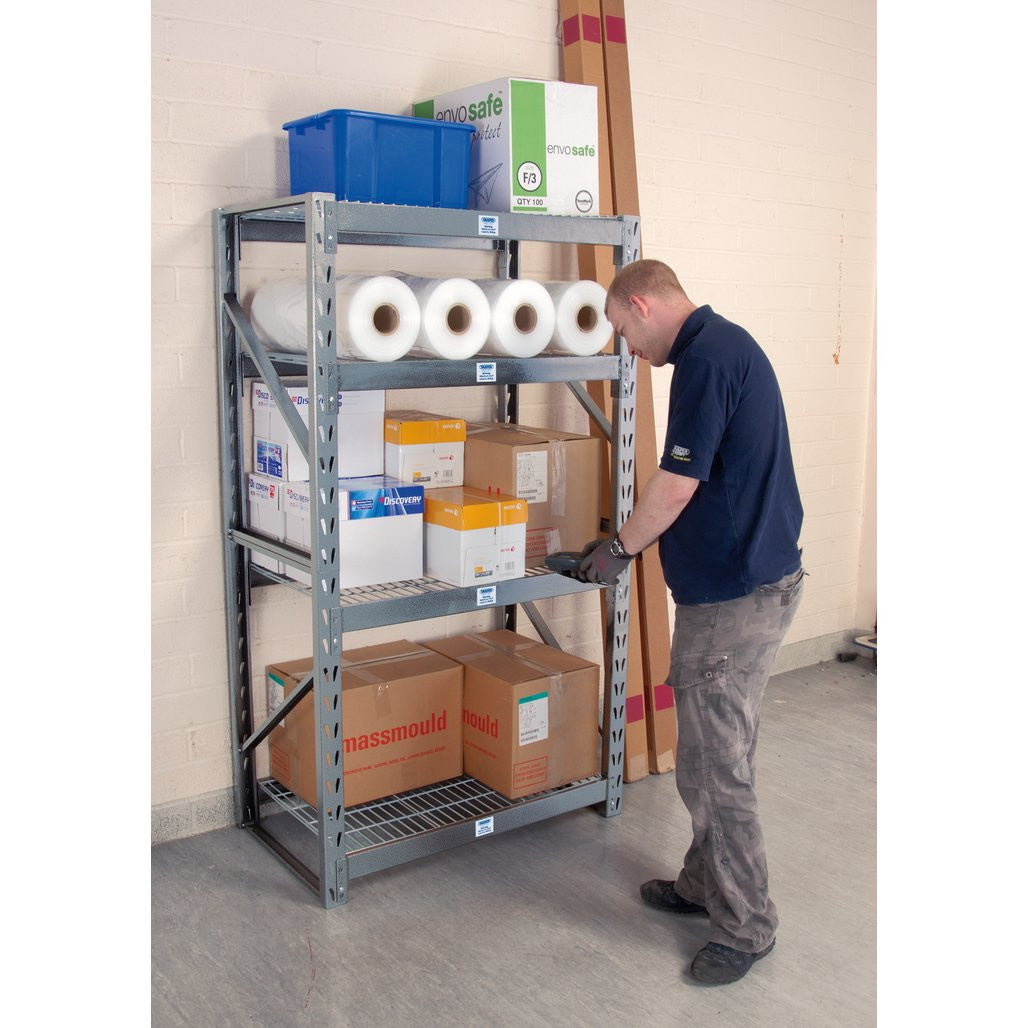 Draper Expert Heavy Duty Steel 4 Shelving Unit, 1040 x 610 x 1830mm  05230