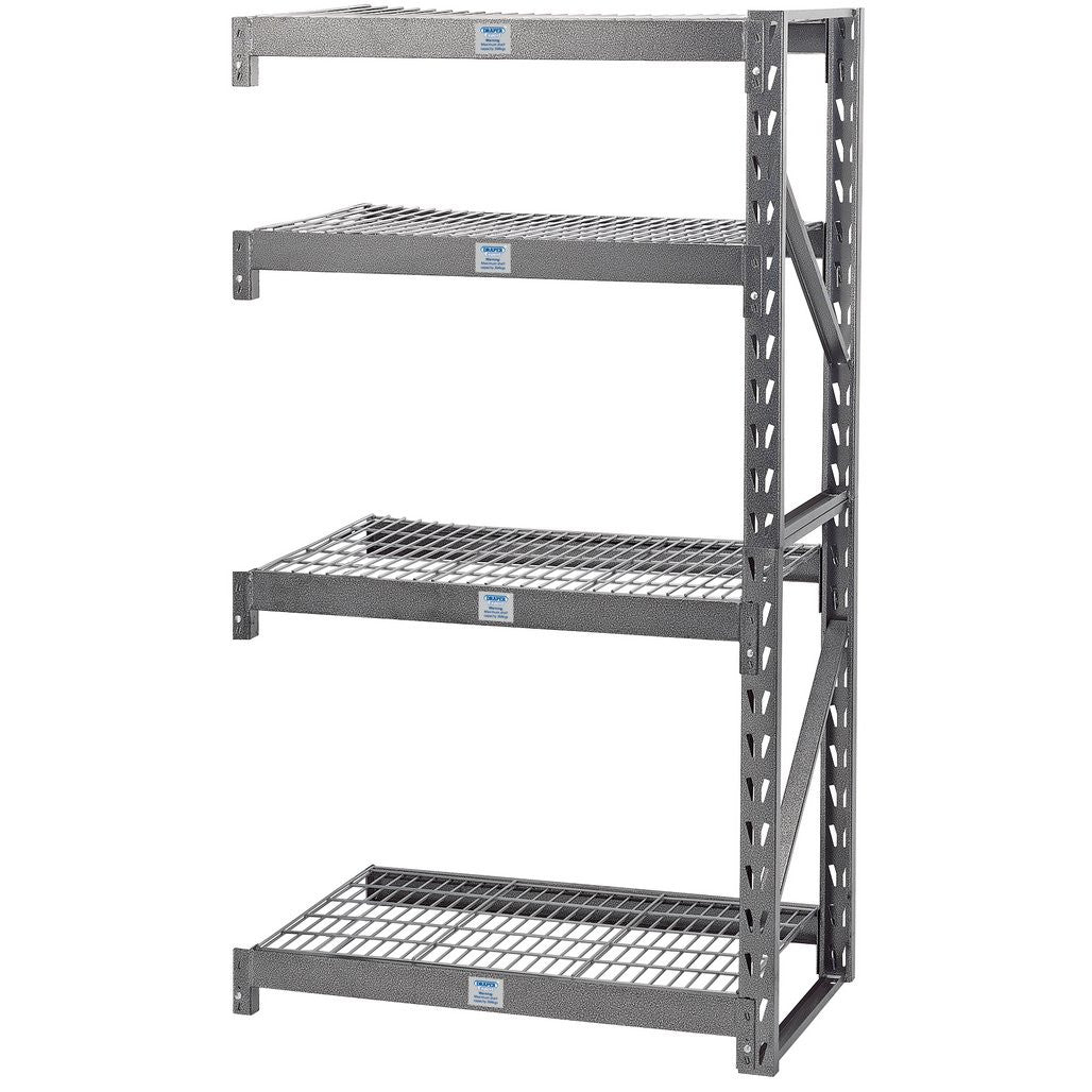 Draper Expert Heavy Duty Steel 4 Shelving Extension Unit, 1040 x 610 x 1830mm  05231