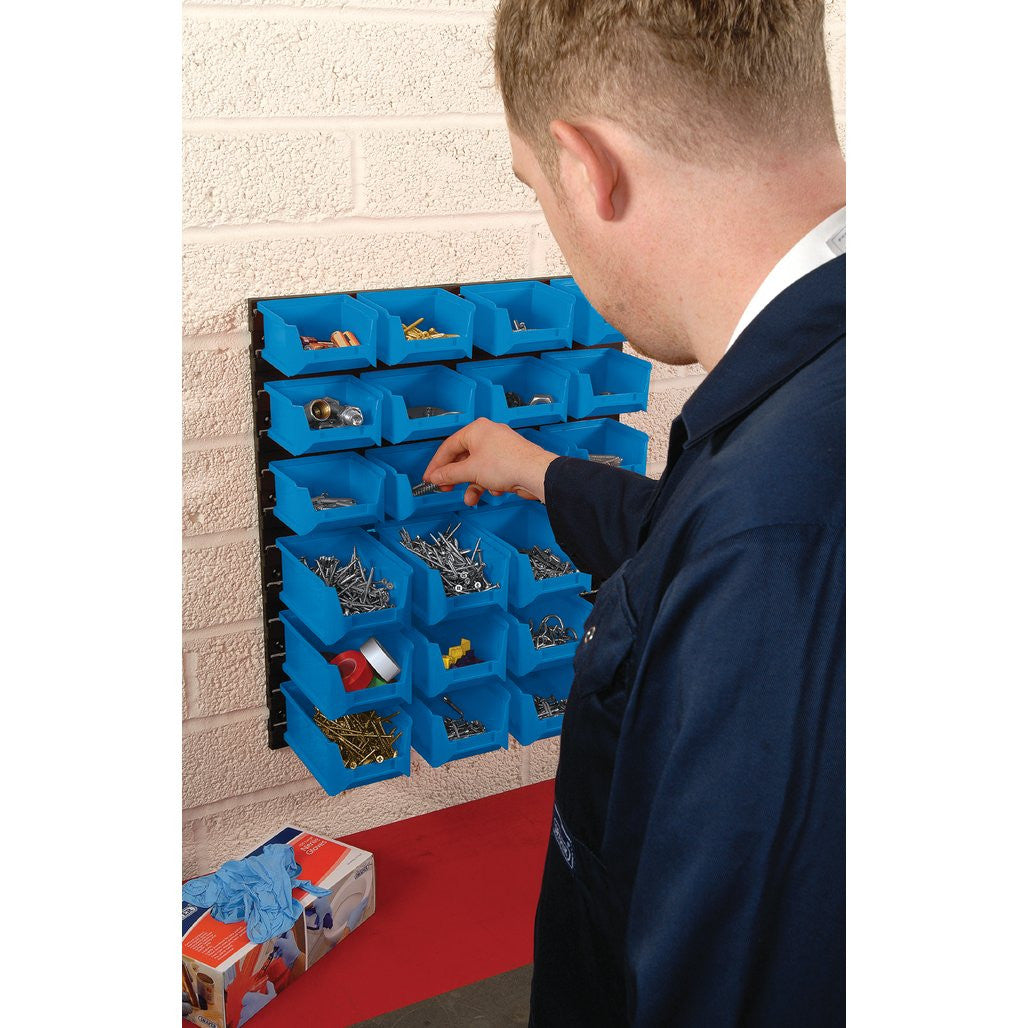 Draper 24 Bin Wall Storage Unit, Small/Medium Bins 06798