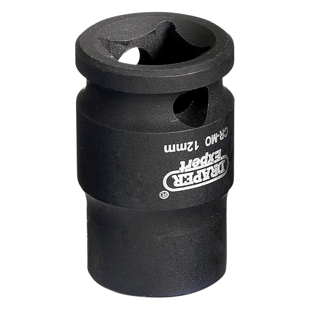 Draper HI-TORQ® 6 Point Impact Socket, 3/8" Sq. Dr., 12mm  06871