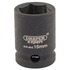 Draper HI-TORQ® 6 Point Impact Socket, 3/8" Sq. Dr., 15mm  06875