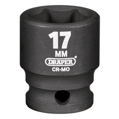 Draper HI-TORQ® 6 Point Impact Socket, 3/8" Sq. Dr., 17mm  06877
