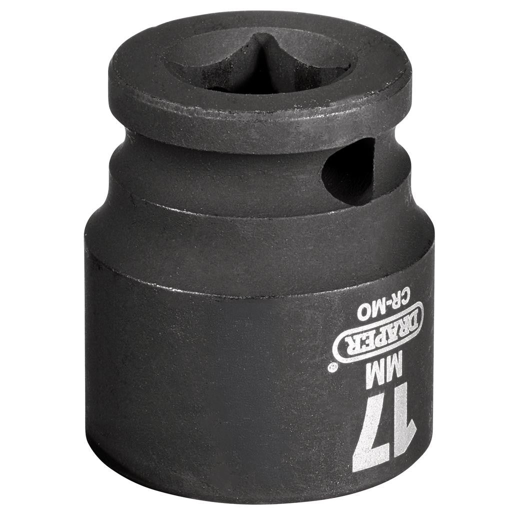 Draper HI-TORQ® 6 Point Impact Socket, 3/8" Sq. Dr., 17mm  06877
