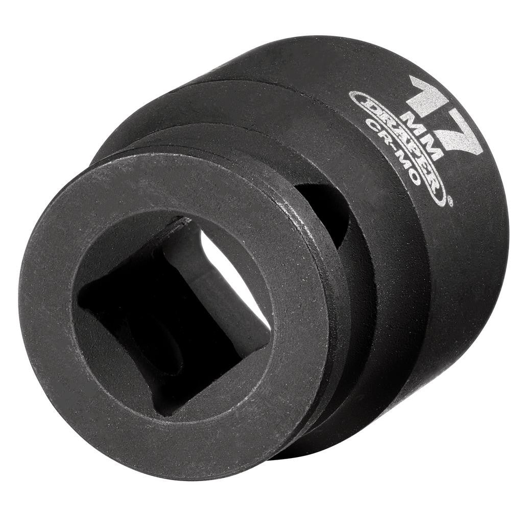 Draper HI-TORQ® 6 Point Impact Socket, 3/8" Sq. Dr., 17mm  06877