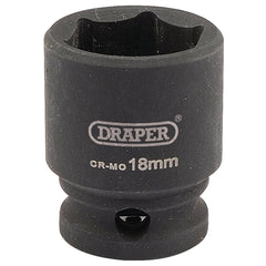 Draper HI-TORQ® 6 Point Impact Socket, 3/8" Sq. Dr., 18mm  06878