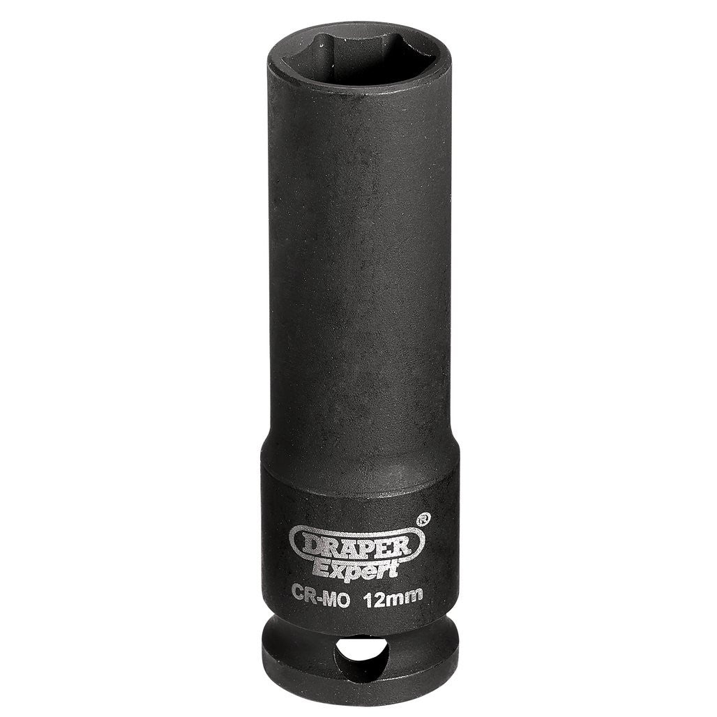 Draper HI-TORQ® 6 Point Deep Impact Socket, 3/8" Sq. Dr., 12mm  06885
