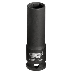 Draper HI-TORQ® 6 Point Deep Impact Socket, 3/8" Sq. Dr., 12mm  06885