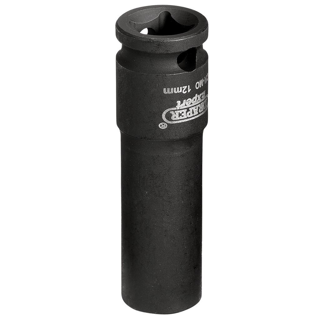 Draper HI-TORQ® 6 Point Deep Impact Socket, 3/8" Sq. Dr., 12mm  06885