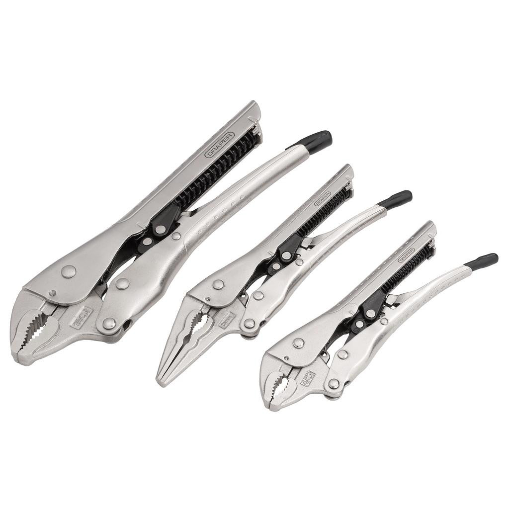 Draper Auto Locking Pliers Set (3 Piece)  07103