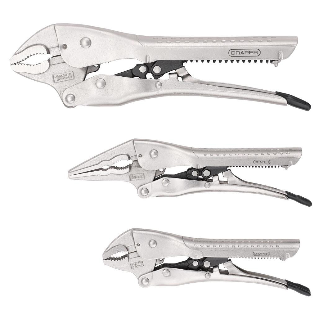 Draper Auto Locking Pliers Set (3 Piece)  07103