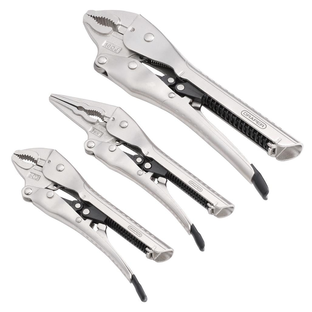 Draper Auto Locking Pliers Set (3 Piece)  07103