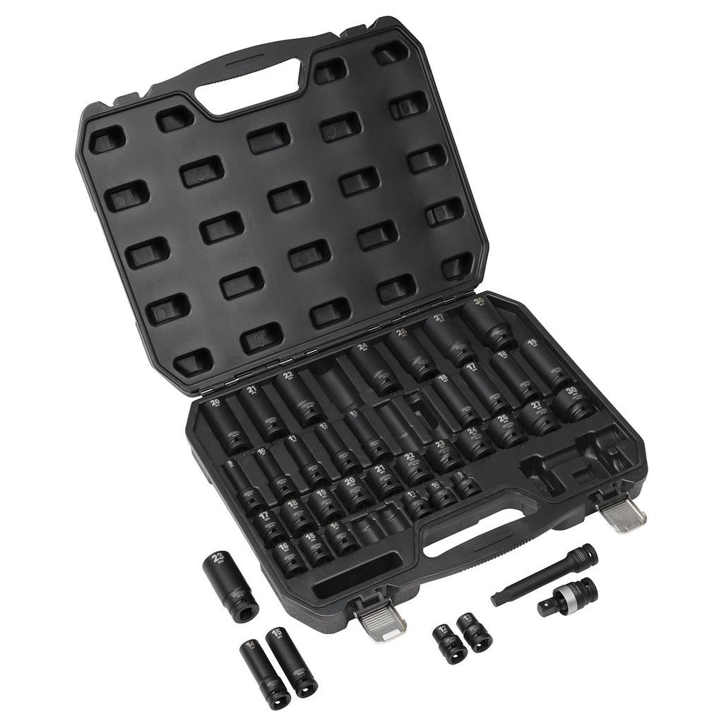 Draper Hi-TORQ® Impact Socket Set, 1/2" Sq. Dr. (40 Piece)  07106