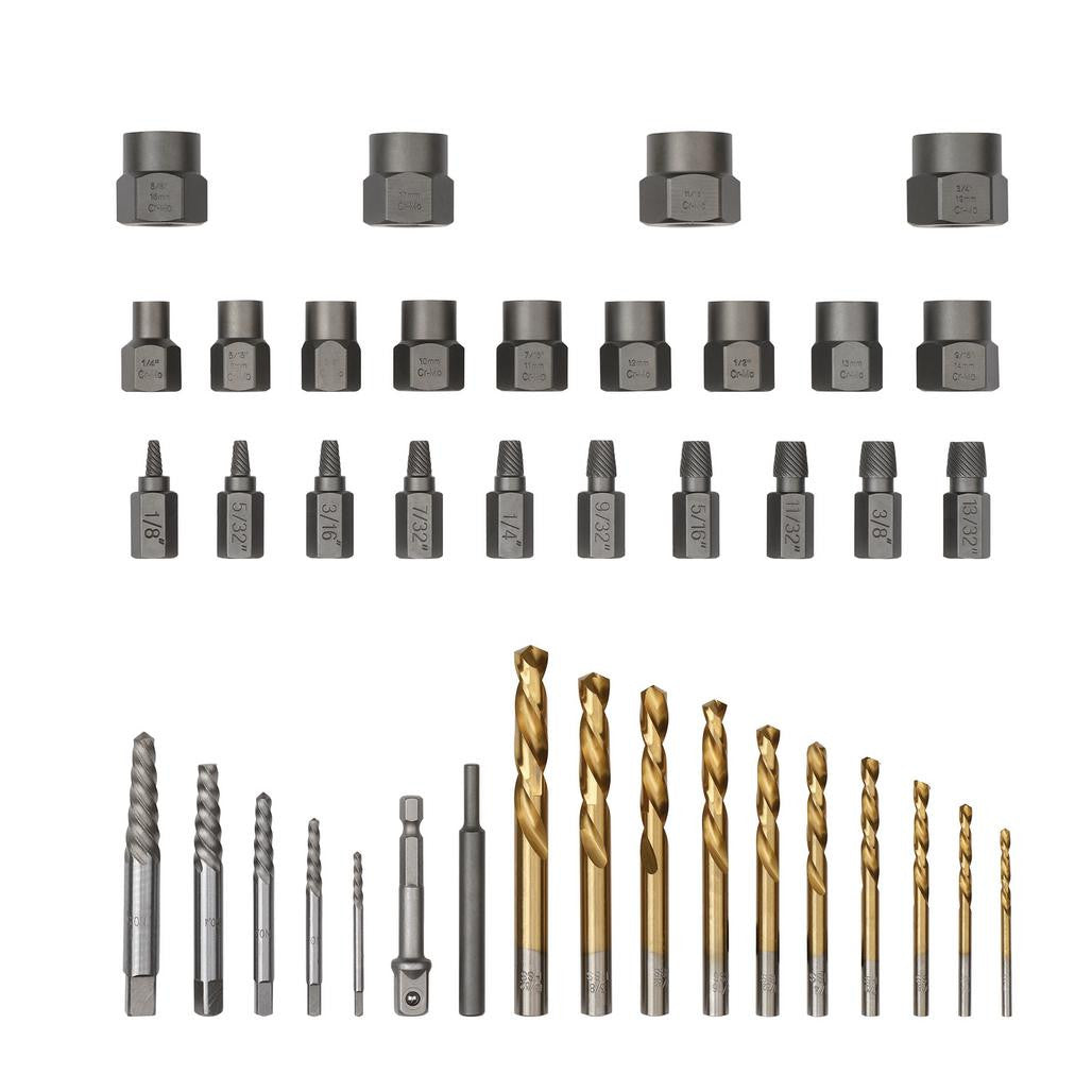 Draper Bolt Nut Stud Screw Extractor Set (40 Piece)  07120