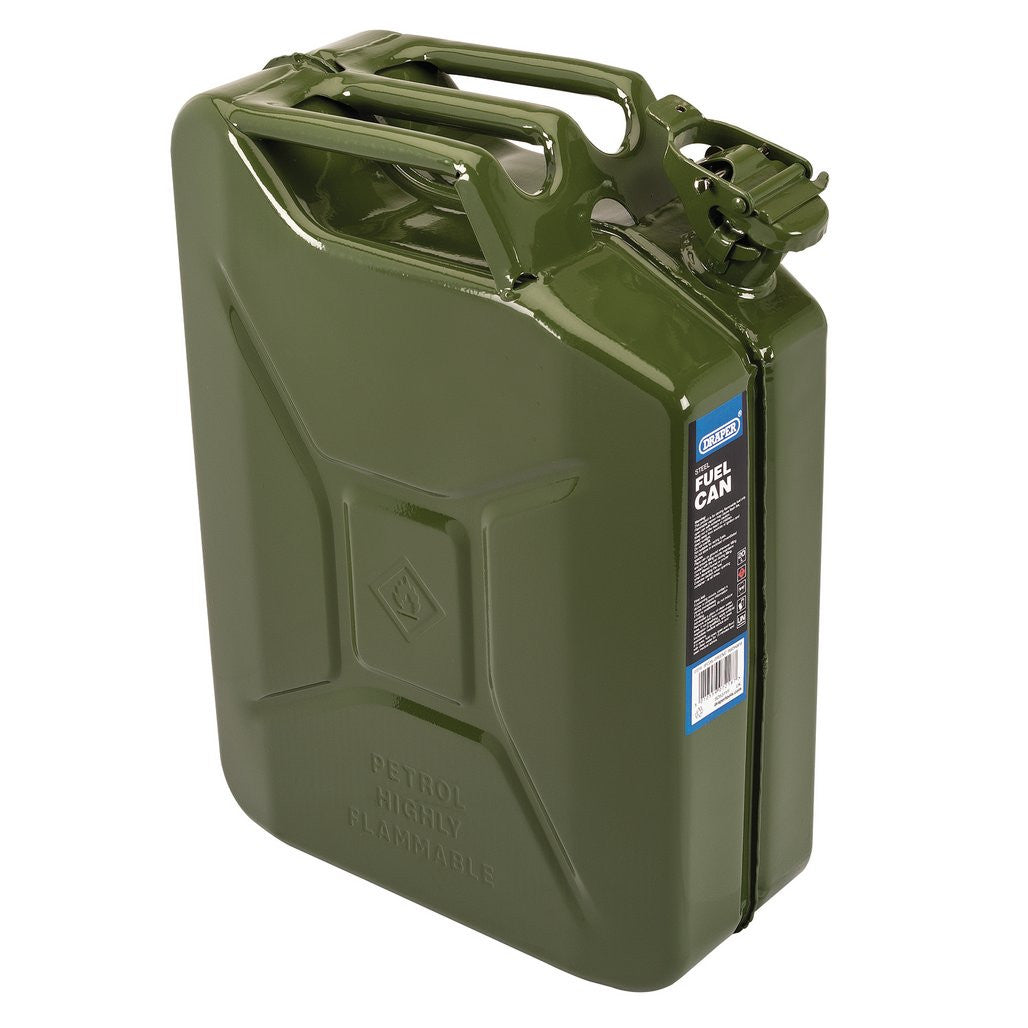 Draper Steel Fuel Can, 20L, Green 07218