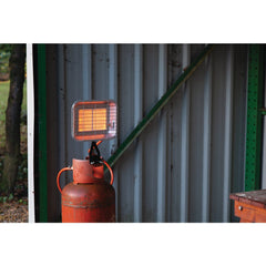Draper Bottle-Mounted Propane Space Heater, 15,354 BTU/4.5kW