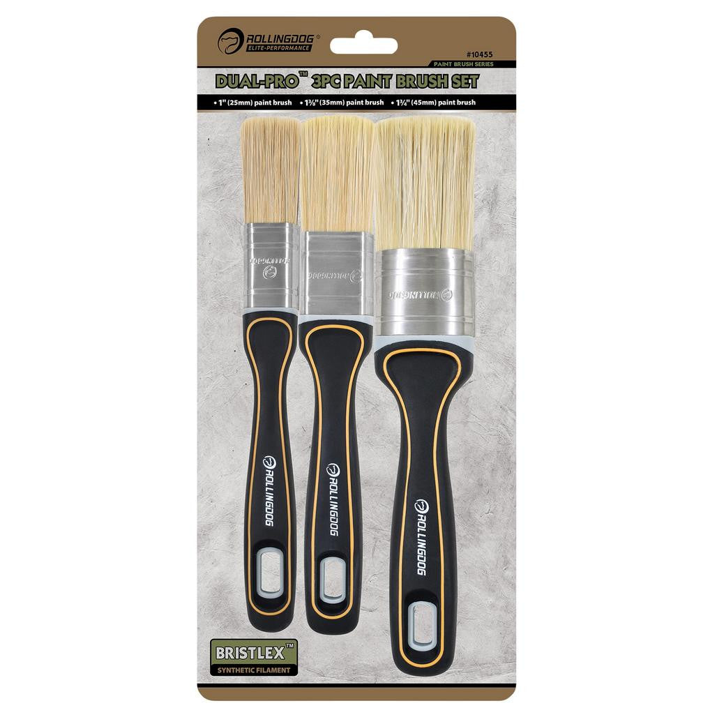 Draper ROLLINGDOG DUAL-PRO™ DP1000 Paint Brush Set (3 Piece)  08142