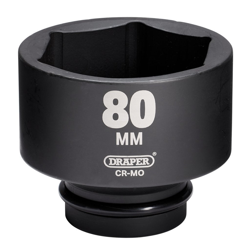 Draper HI-TORQ® Impact Socket, 1" Sq. Dr. 80mm  08505