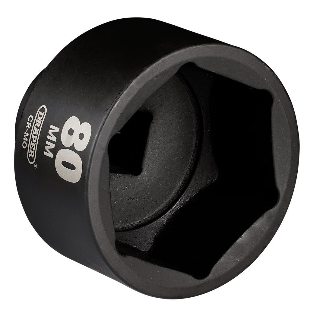 Draper HI-TORQ® Impact Socket, 1" Sq. Dr. 80mm  08505