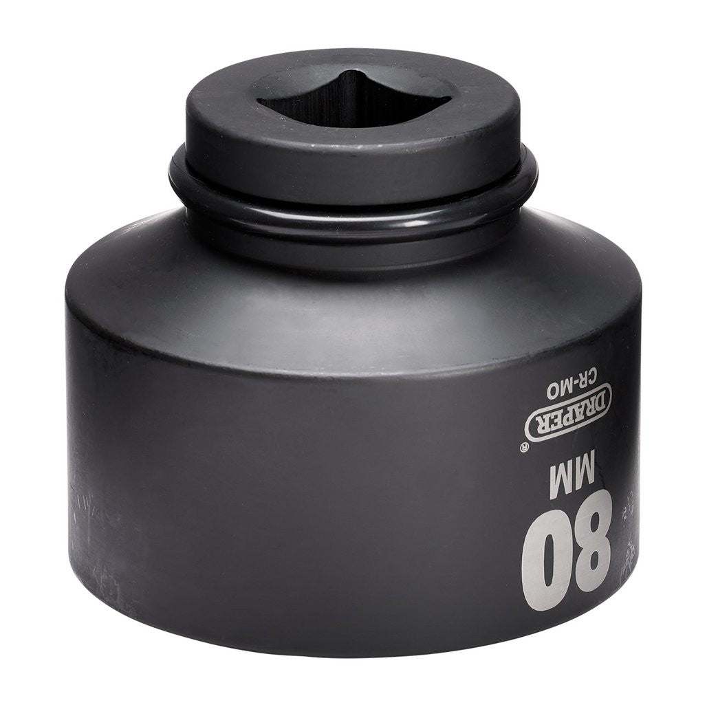 Draper HI-TORQ® Impact Socket, 1" Sq. Dr. 80mm  08505